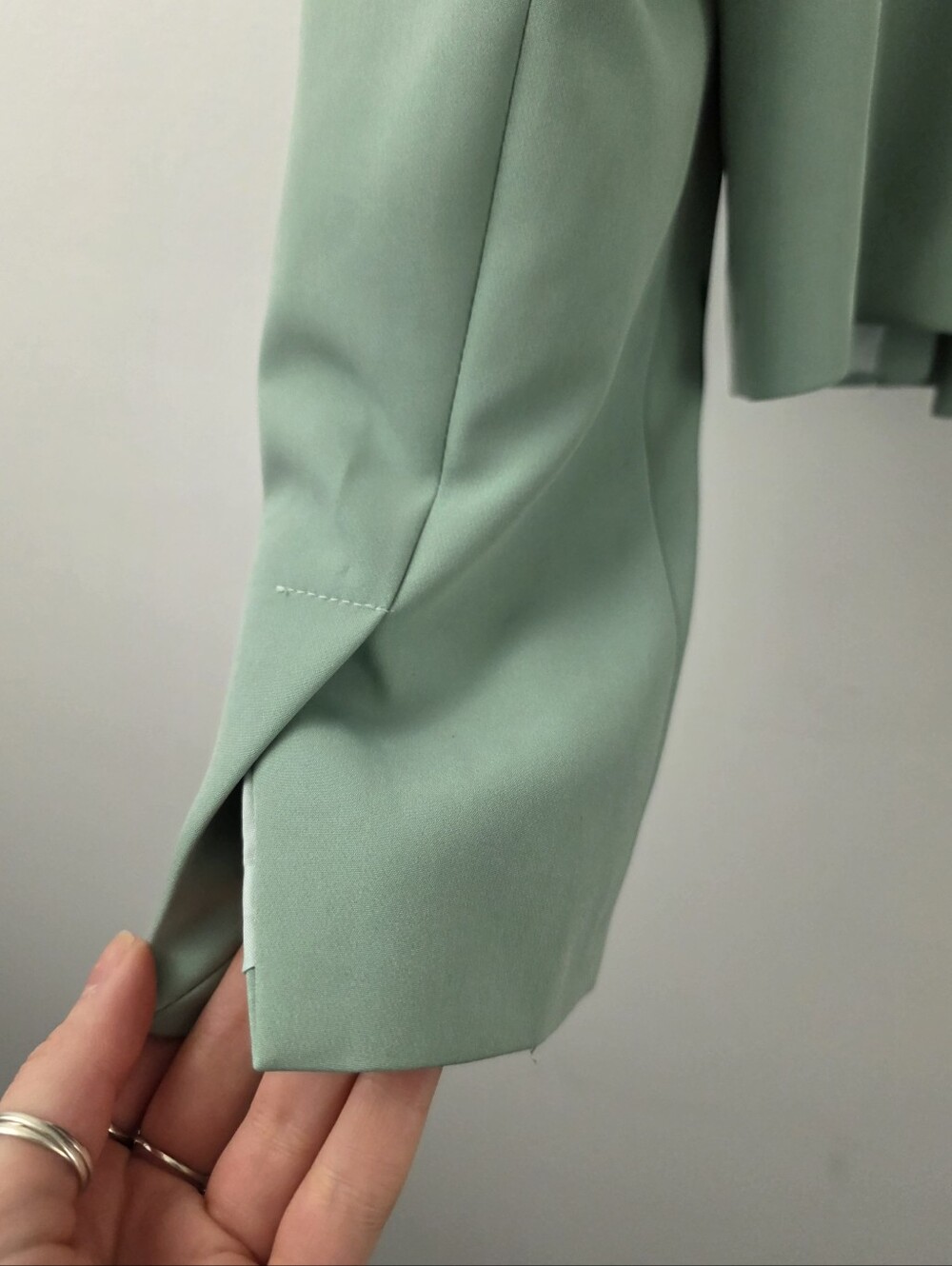 NWT Vicolo Crop Single Breasted Blazer Balloon Sleeve Professional Jacket Medium - Picture 4 of 8